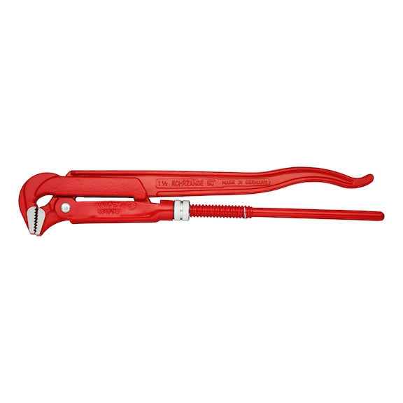 KNIPEX Rohrzange 90 Grad rot pulverbeschichtet 420 mm Artikel 83 10 015 - Rohrzange