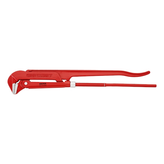 KNIPEX Pipe wrench 90 degrees red powder coated 650 mm Article 83 10 030 - Pipe wrench