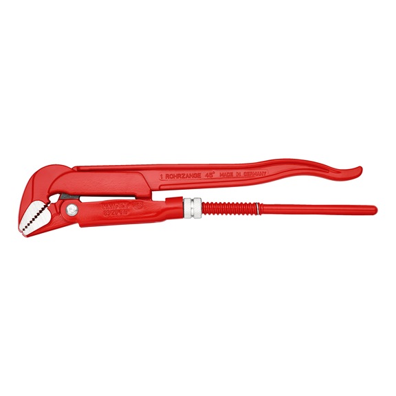 KNIPEX Pipe wrench 45 degrees red powder coated 320 mm Article 83 20 010 - Pipe wrench