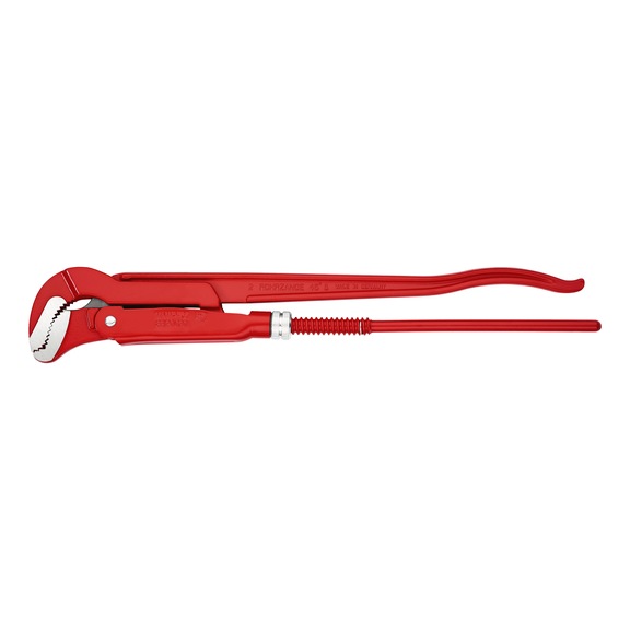 KNIPEX Pipe wrench S-Maul 2 inch red powder coated 570 mm Article 83 30 020 - Pipe wrench