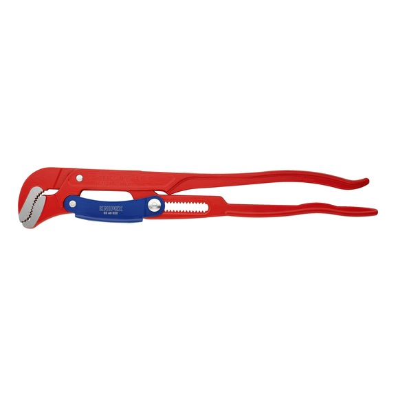 KNIPEX Pipe wrench S-jaw with quick setting red 560 mm Article 83 60 020 - Pipe wrench