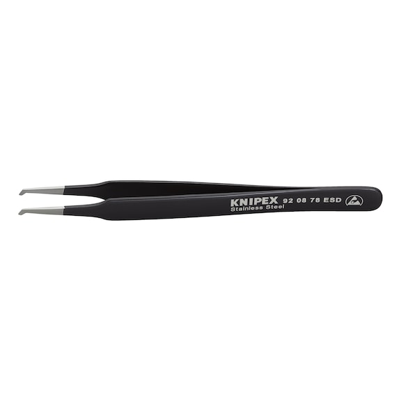 KNIPEX SMD precision tweezers ESD stainless steel smooth 118 mm Item number 92 08 78 ESD - Tweezers