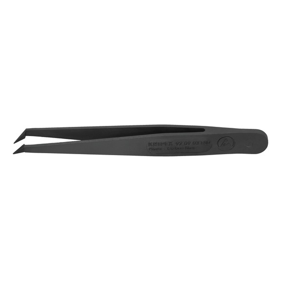 KNIPEX Plastic tweezers ESD black smooth 110 mm Item number 92 09 03 ESD - Tweezers