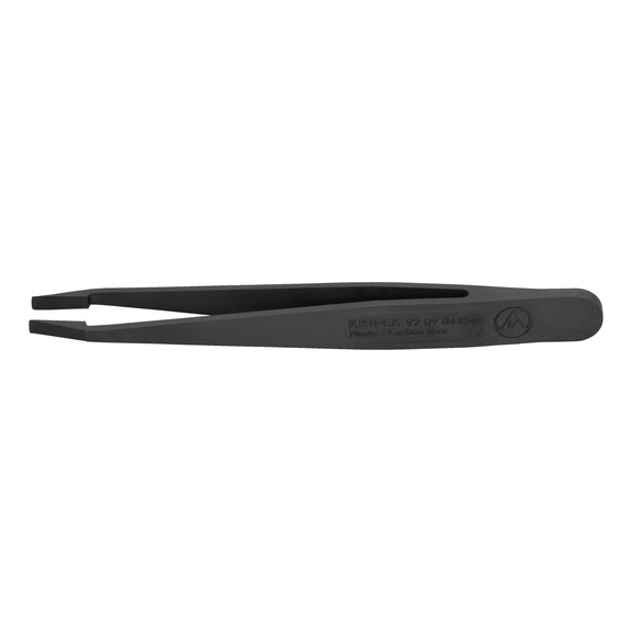 KNIPEX Plastic tweezers ESD black smooth 115 mm Article number 92 09 04 ESD - Tweezers