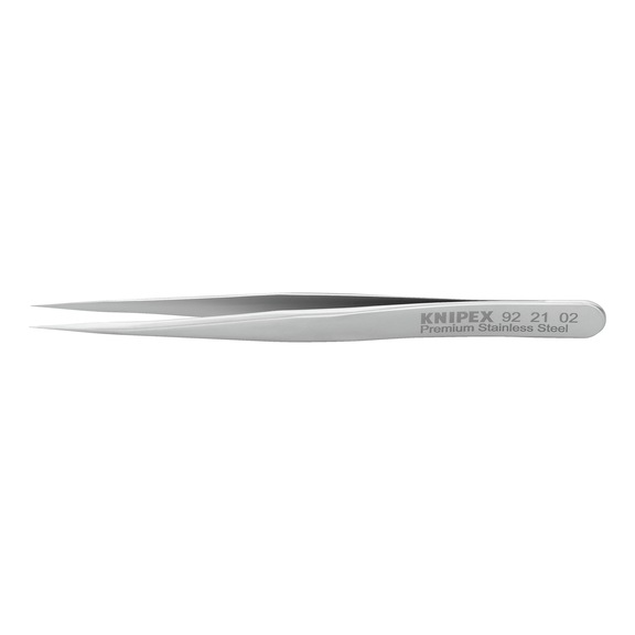 KNIPEX Precision tweezers stainless steel smooth 110 mm Item number 92 21 02 - Tweezers