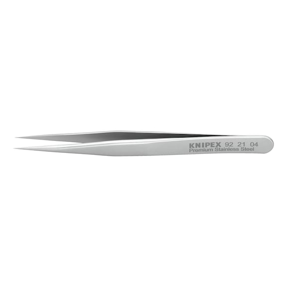 KNIPEX Mini precision tweezers stainless steel smooth 90 mm Item number 92 21 04 - Tweezers