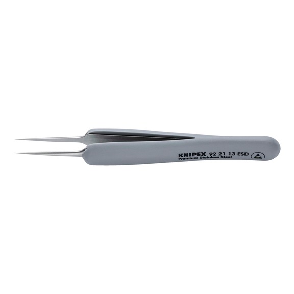 KNIPEX Rubber tweezers ESD stainless steel rubber-coated handle 112 mm Article 92 21 13 ESD - Tweezers
