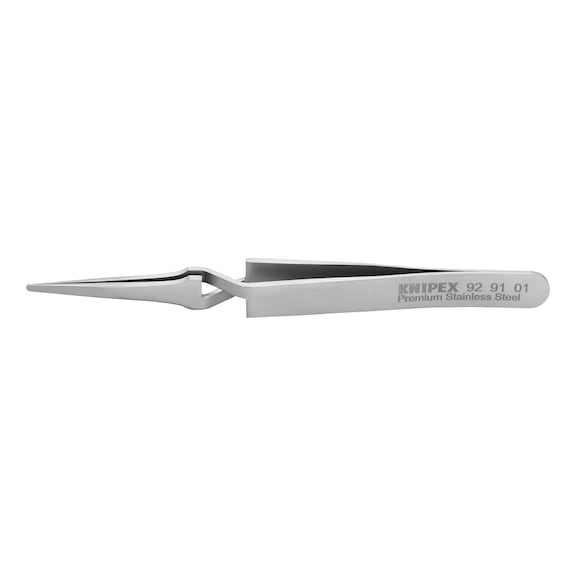 KNIPEX precision cross tweezers stainless steel smooth 120 mm Article number 92 91 01 - Tweezers