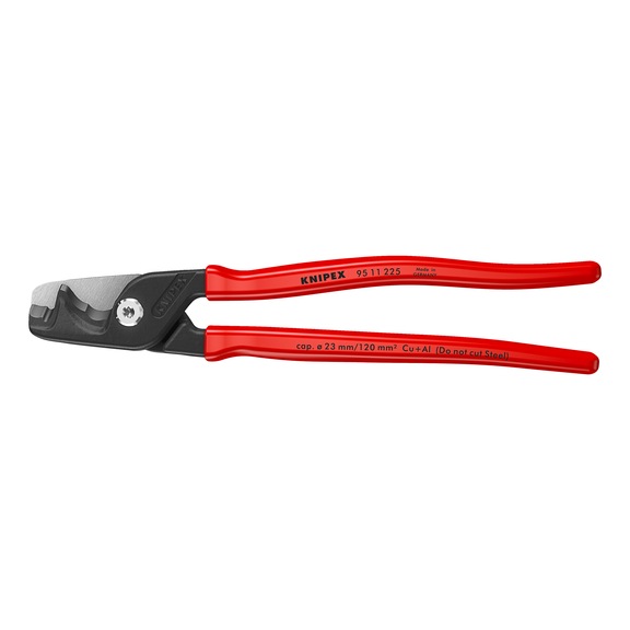 KNIPEX StepCut XL Kabelschere brüniert mit Kunststoff 229 mm Artikel 95 11 225 - Kabelschere