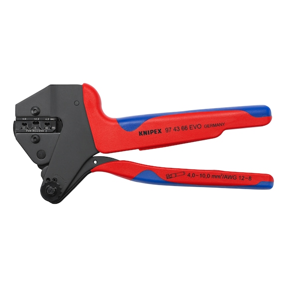 KNIPEX Crimp-Systemzange MC4 EVO2 brüniert 200 mm Artikel 97 43 66 EVO - Crimpzange