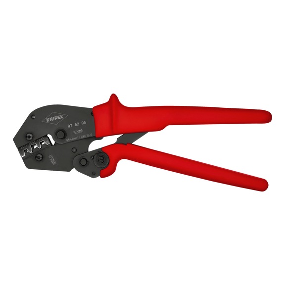 KNIPEX Crimping pliers burnished with plastic handles 250 mm Article 97 52 05 - Crimping pliers