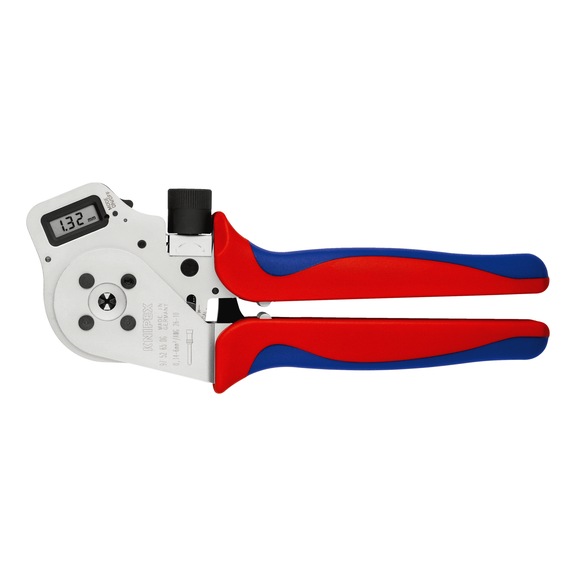 KNIPEX Four-prong crimping pliers digital with 2C-sleeves 250 mm Article 97 52 65 DG - Crimping pliers