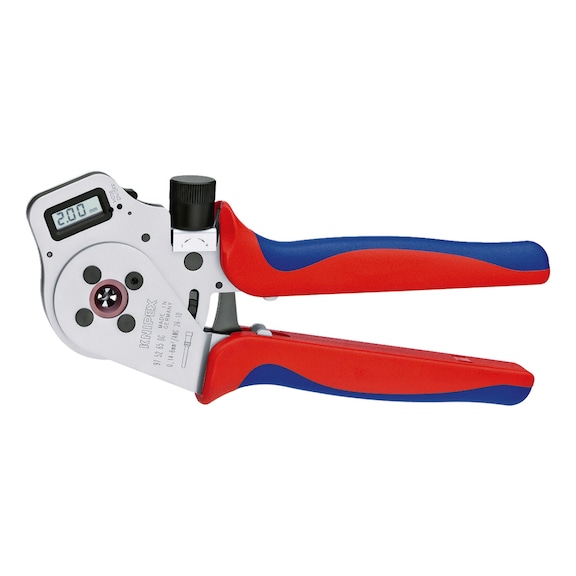 KNIPEX Four-prong crimping pliers digital chrome-plated 250 mm Article 97 52 65 DG A - Crimping pliers