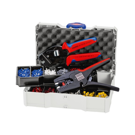 KNIPEX Wire end ferrule assortment 265 mm Article number 97 90 17 - Assortment box for connection technology
