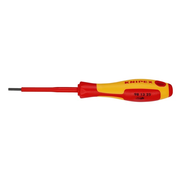 KNIPEX Screwdriver burnished insulated VDE-tested 177 mm Article 98 13 25 - Socket wrench