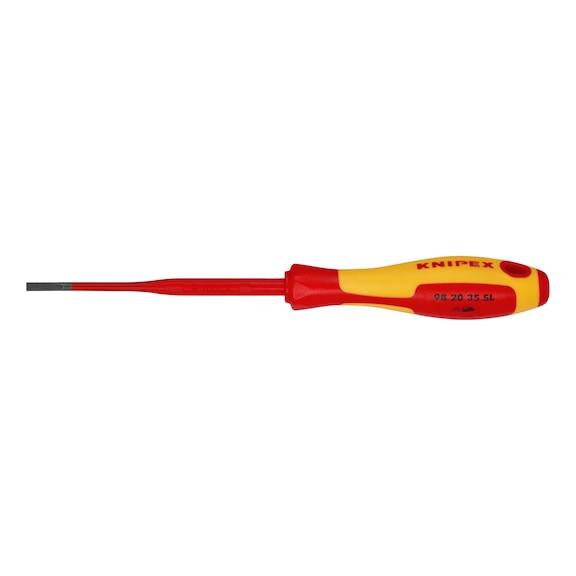 KNIPEX Slotted screwdriver SLIM VDE 202 mm Article 98 20 35 SL - Socket wrench