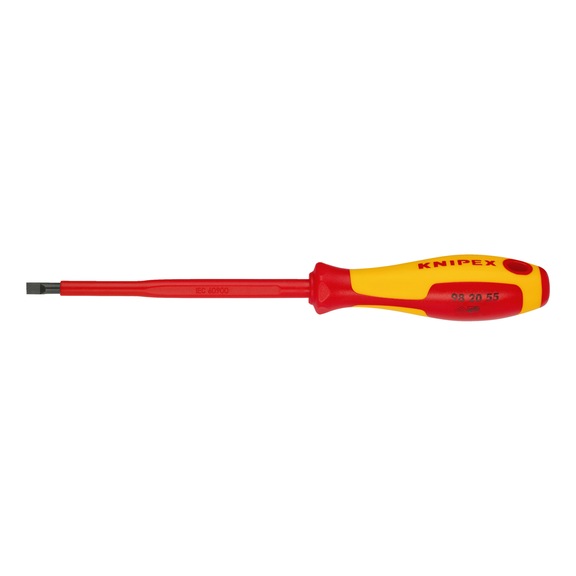 KNIPEX Slotted screwdriver VDE 232 mm Article 98 20 55 - Socket wrench