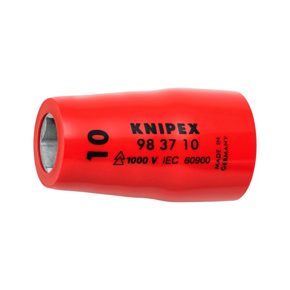 KNIPEX Socket wrench bit 3/8 inch 42 mm Item number 98 37 10 - Socket wrench bit (hexagonal)