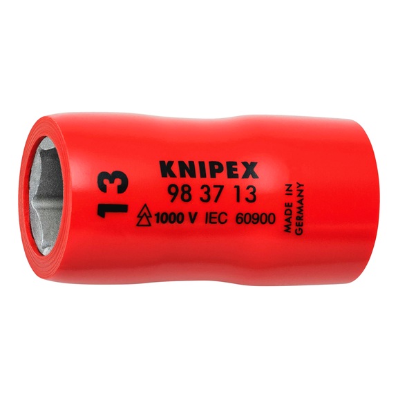 KNIPEX Socket wrench bit 3/8 inch 45 mm Item number 98 37 13 - Socket wrench bit (hexagonal)