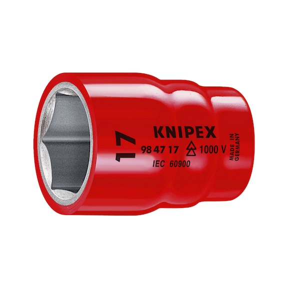 KNIPEX Sockets 1/2 inch 63 mm Article number 98 47 27 - Socket wrench bit (hexagonal)