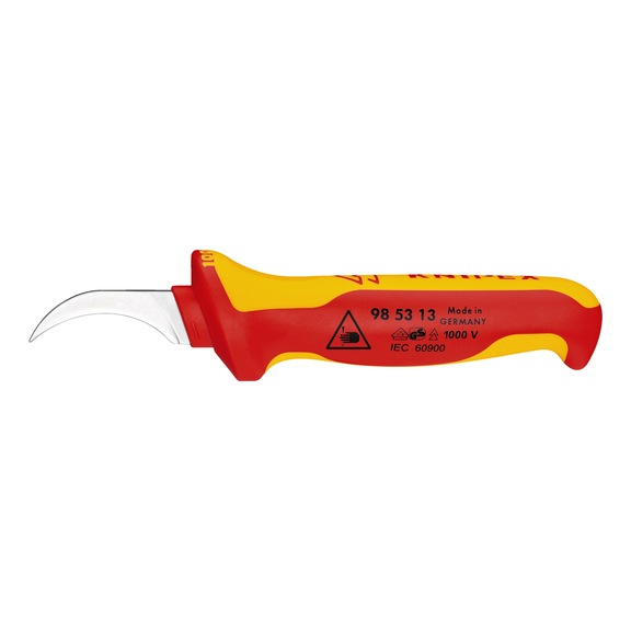 KNIPEX stripping knife with multi-component handle VDE 190 mm Article 98 53 13 - Cable knife