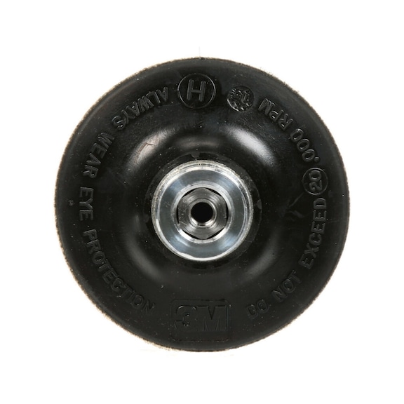 3M Roloc (TM) backing pad DR-AC with 1/4 inch mount 76.2 mm medium 7000000602 - Backing pad without adhesive function