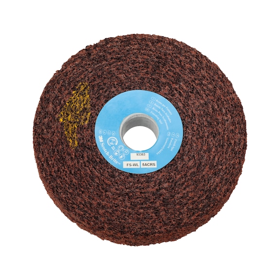 3M Scotch-Brite (TM) Finishing Compact Disc FS-W Hardness 5 A MED 7000028522 - Abrasive made from bonded abrasive with bore or thread