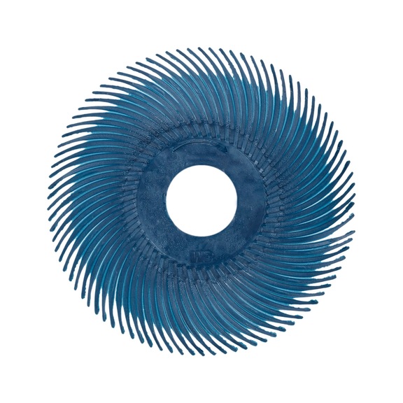 3M Scotch-Brite (TM) Radial Bristle Brush RB-ZB blue 50.8x9.5 mm P400 7000028529 - Radial bristle brush