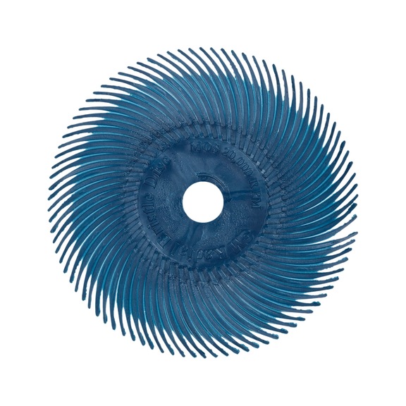 3M Scotch-Brite (TM) Radial Bristle Brush RB-ZB blue 76.2x9.5 mm P400 7000028532 - Radial bristle brush