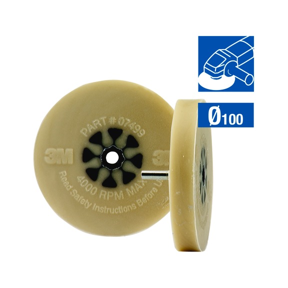 3M Scotch-Brite (TM) eraser disk without mounting shaft 101.2 mm 7000028550 - Abrasives, abrasive media (other)