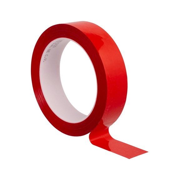 3M Polyester Adhesive Tape 850 Red 25 mm x 66 m 0.05 mm 7000028669 - Adhesive tape (electrical installation)