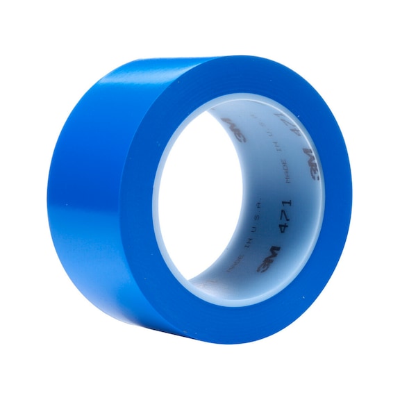 3M Soft PVC Adhesive Tape 471 Blue 50 mm x 33 m 0.14 mm 7000028851 - PVC adhesive tape