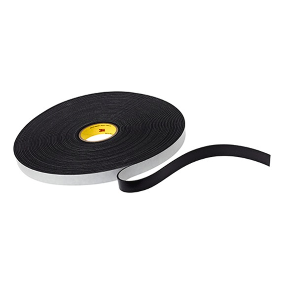 3M Vinyl foam adhesive tape, black on one side 12 mm x 33 m 7000028881 - 3M adhesive tape double-sided (not specified)