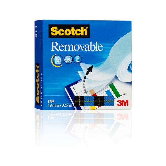 3M Scotch (R) invisible adhesive tape removable 19 mm x 33 m 1 roll 7000029163 - Adhesive film