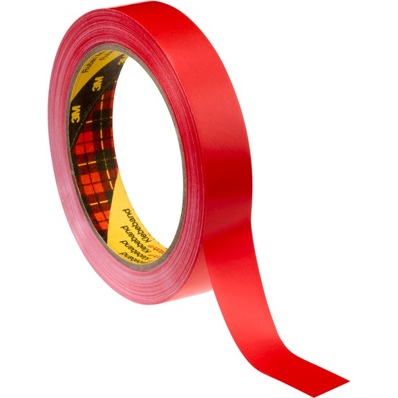 3M Scotch (R) PVC Verpackungsklebeband 6893 Rot 12 mm x 66 m 0.057 mm 7000035367 - Verpackungsklebeband