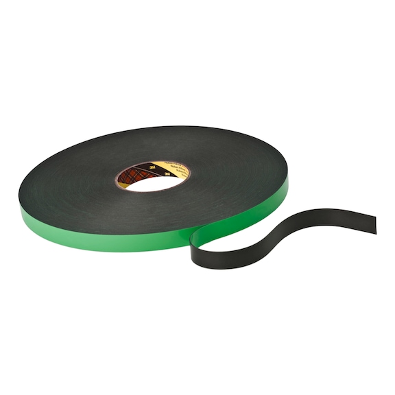 3M Double-sided PE foam adhesive tape black 1500 mm x 66 m 7000035433 - Polyethylene adhesive tape