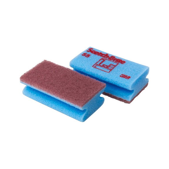 3M Scotch-Brite (TM) Sponge 55 Blue / Brown 70 mm x 130 mm 7000037575 - Cloth, sponge, rag, fleece (other)