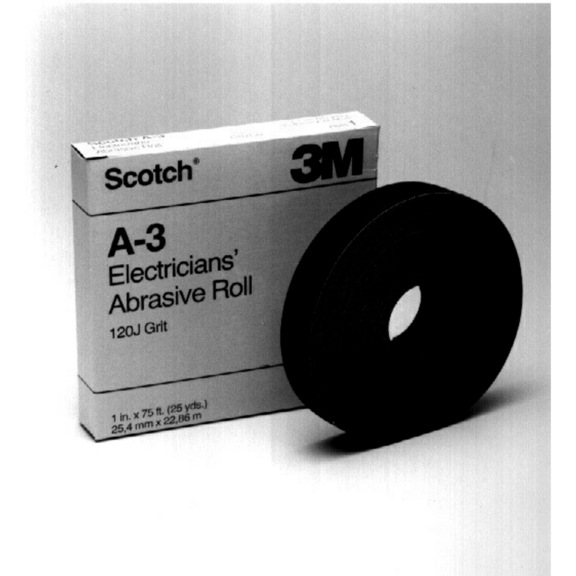 3M Scotch (R) Elektroschmirgel 25,4 mm x 22,9 m Körnung 120 7000044879 - Gewebeschleifrolle