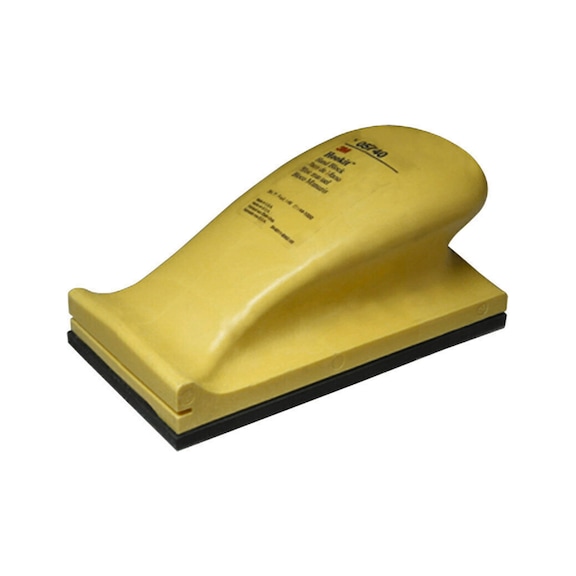 3M Hookit (TM) hand sanding block yellow 70 mm x 127 mm hard 05740 7000045715 - Hand sanding block