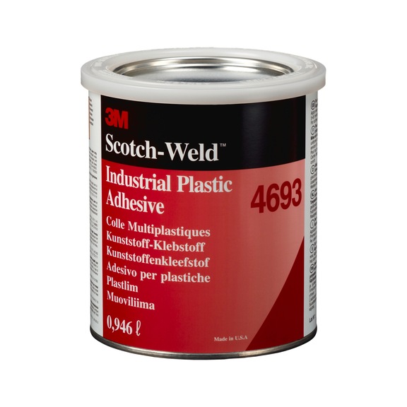 3M Solvent Adhesive Synthetic Elastomers Transparent 946 ml 7000046574 - Solvent adhesive