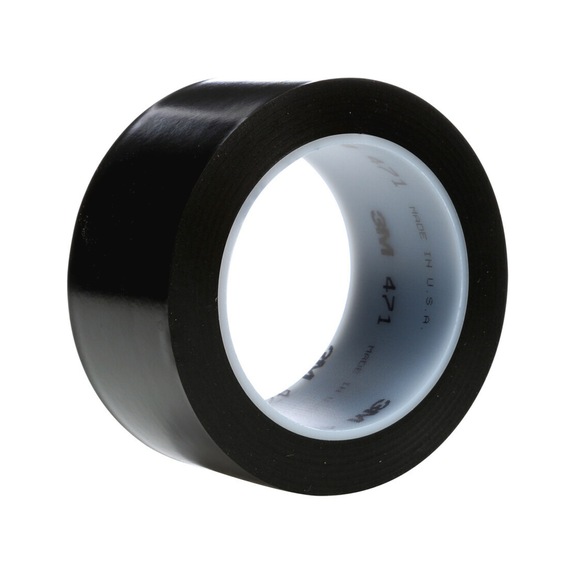 3M soft PVC adhesive tape 471 black 50 mm x 33 m 0.14 mm 7000048401 - PVC adhesive tape