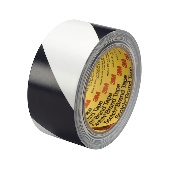 3M Gefahrenwarnband 5700 Schwarz/Weiß 50 mm x 33 m 0.14 mm 7000048413 - Markierungsband
