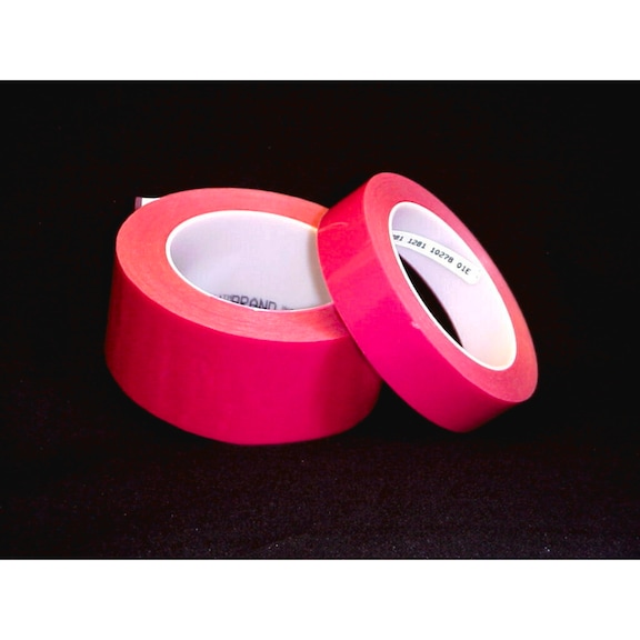 3M 1280 High Temperature Polyester Adhesive Tape Red 50.8 mm x 66 m 91.4 µm 7000048445 - Polyester adhesive tape