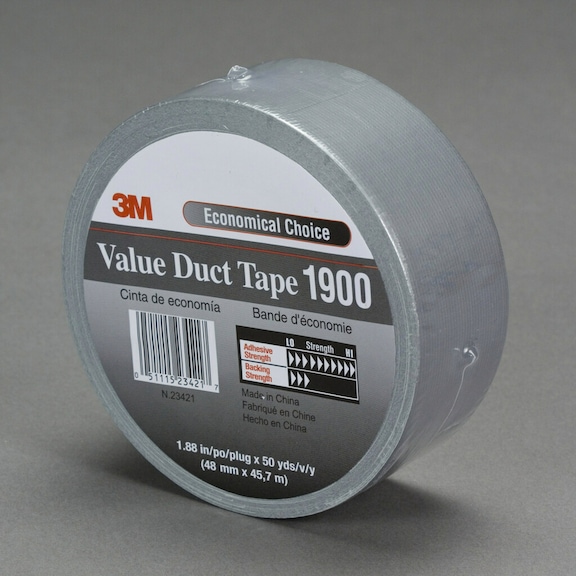 3M Fabric Adhesive Tape 1900 Silver 1060 mm x 50 m 7000071805 - Fabric tape