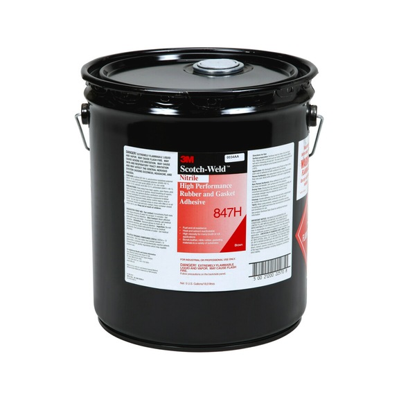 3M Lösemittelklebstoff auf Nitrilkautschukbasis 847 Braun 20 L 7000079817 - Lösemittelklebstoff