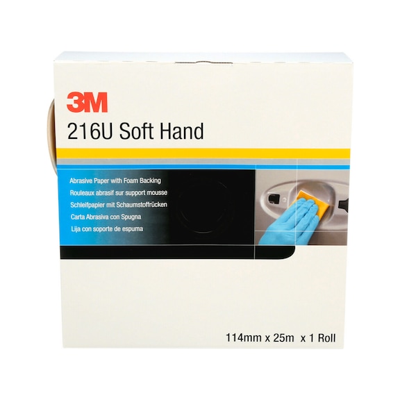 3M Hand roll 216U Soft 114 mm x 25 m P320 50335 7000084123 - Paper sanding roll