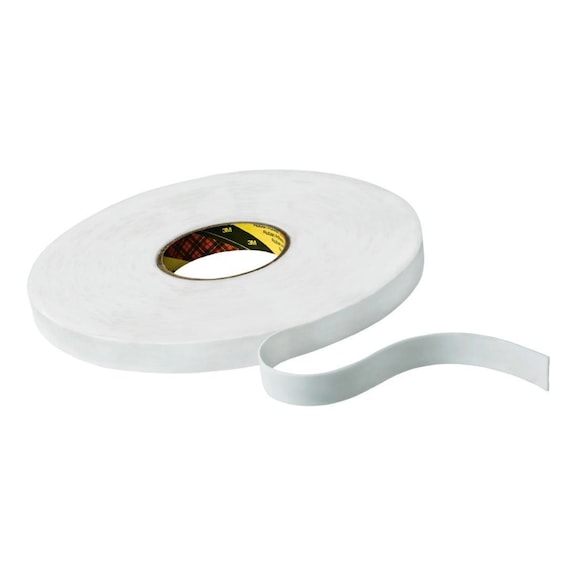 3M PE foam adhesive tape 9508W White 19 mm x 66 m 0.8 mm 7000096248 - Polyethylene adhesive tape