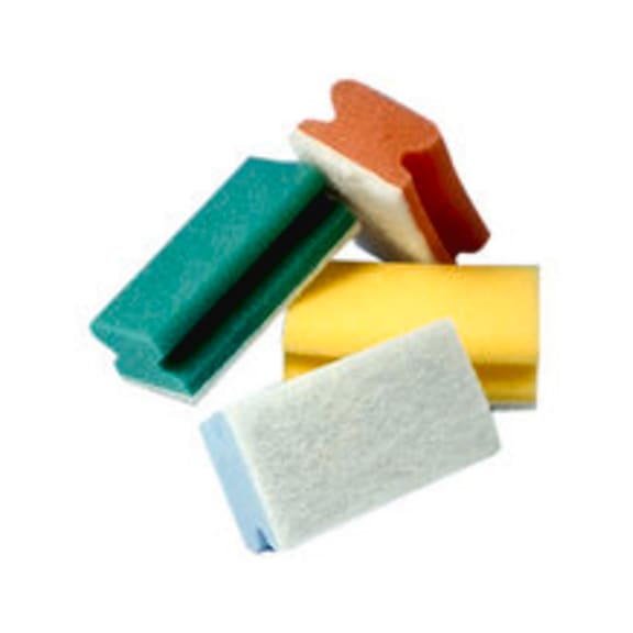 3M Scotch-Brite (TM) Sponge 106 Red / White 70 mm x 130 mm 7000097784 - Cloth, sponge, rag, fleece (other)