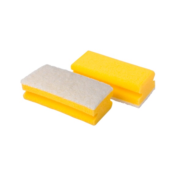 3M Scotch-Brite (TM) Sponge 107 Yellow / White 70 mm x 130 mm 7000097787 - Cloth, sponge, rag, fleece (other)