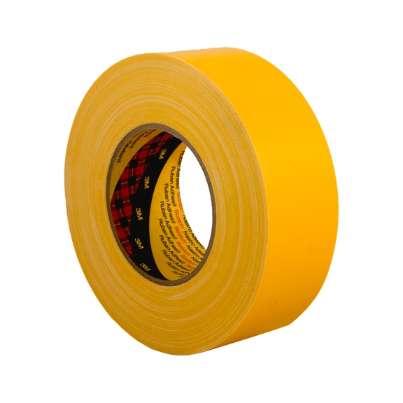 3M Fabric Adhesive Tape 389 Yellow 50 mm x 50 m 0.26 mm 7000111476 - Fabric tape